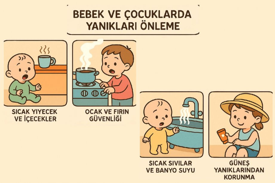 Bebek ve Çocuklarda Yanık Önleme ve İlk Yardım Rehberi